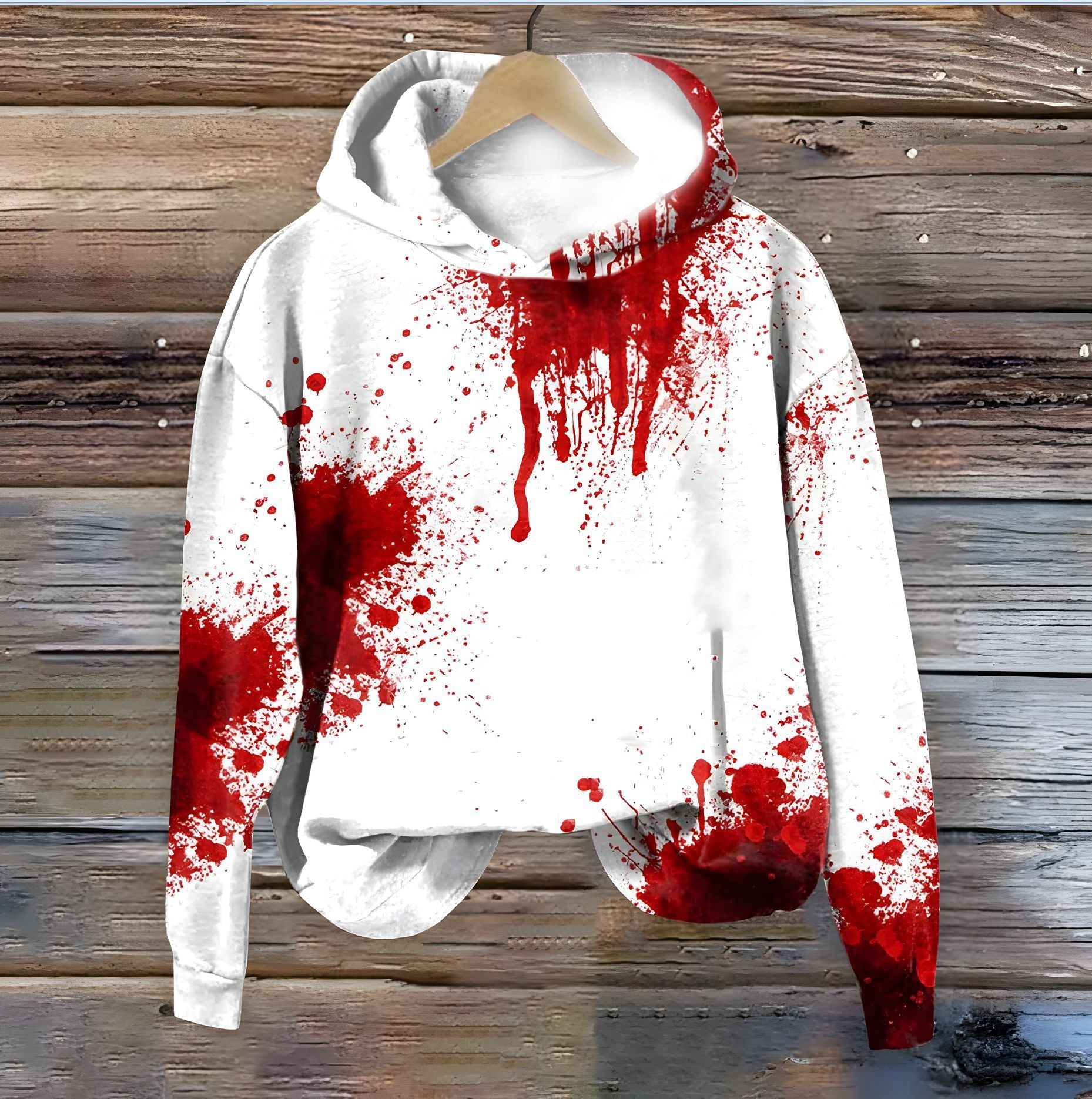 Women's Loose Sweater 3D Letters Printed Hoodie